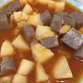 クックLO1YBH☆'s cooksnap of when they made ✿じゃがいもと蒟蒻のコチュジャン煮✿.