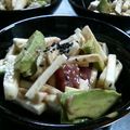 ゆっかりー９９'s cooksnap of when they made 長いもまぐろアボガド.