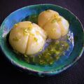 ひさかた's cooksnap of when they made 柚子香る♪かぶの菊花煮 葛あんかけ.