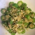 mycooknote's cooksnap of when they made オクラの梅おかか和え♪.