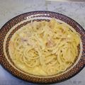 龍青空ママ's cooksnap of when they made 卵をあえる簡単カルボナーラ♡.