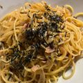 ｂｅｒｒｙ＋'s cooksnap of when they made 高菜とカリカリベーコンのスパゲティ.