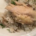 クックH91WN1☆'s cooksnap of when they made 炊飯器レシピ!!アジアン風鶏めし.