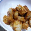 yukanosuke's cooksnap of when they made 揚げ里芋の甘味噌からめ♪.