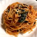 ちっころべ＊'s cooksnap of when they made m簡単！ほうれん草とツナのトマトパスタ.