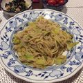 Amalka's cooksnap of when they made 白菜とツナの胡麻和風パスタ♪.