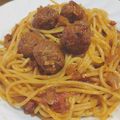 みそだ☻'s cooksnap of when they made ✢お弁当用ミートボールｄｅ簡単パスタ✢.