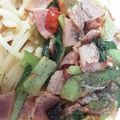 友梨香ママ's cooksnap of when they made 簡単！小松菜ベーコントマトのパスタ.