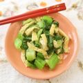 mmameco's cooksnap of when they made チンゲン菜とおかかの和え物.