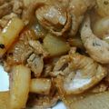 蟹座の天使's cooksnap of when they made 簡単手軽な【豚大根のオイマヨソテー】.