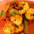 バオバブ★'s cooksnap of when they made エビとセロリのカレー炒め.