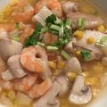 babikinman's cooksnap of when they made ぷりぷりエビとマッシュルームのアヒージョ.
