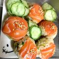 ♡chicken♡'s cooksnap of when they made チーズと生ハムで手毬寿司風.