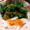 クックE7AY42☆'s cooksnap of when they made 菜の花と山うどのからし酢味噌和え.
