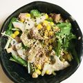 こぐま食堂☆'s cooksnap of when they made 水菜レンコンコーンサラダ.