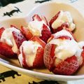 ＊sunlight＊'s cooksnap of when they made お祝い・パーティに＊簡単♪苺のお花アイス.