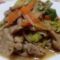 レオミウ's cooksnap of when they made 簡単☆豚味噌きゃべつ炒め.
