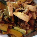 ルル吉's cooksnap of when they made 豚肉とかぼちゃとエリンギの炒め物.