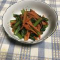 みかん141's cooksnap of when they made おつまみ　人参と小松菜のきんぴら　お弁当.