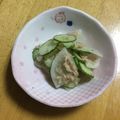 ankoco's cooksnap of when they made あと一品！ツナとキュウリと大根の酢の物.