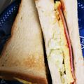 ayuuumiiii's cooksnap of when they made 甘いコールスローのハム卵サンド.