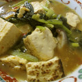 低カロ探検隊's cooksnap of when they made 焼き豆腐とターサイの★ちょい辛旨煮.