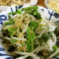 低カロ探検隊's cooksnap of when they made アスパラ菜ともやし♪胡麻味噌レモン和え♪.