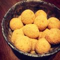 moco424's cooksnap of when they made 朝食に♪我が子に人気のとうふ白玉だんご.