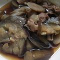10000kcal's cooksnap of when they made なすと豚肉の煮物♪.