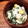 頑張るmama．'s cooksnap of when they made ほうれん草とコーンの白和え.