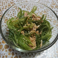 湊ひぃろ's cooksnap of when they made 茎ワカメ と ツナの ポン酢和え.