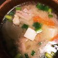 ちっくるーむ's cooksnap of when they made とり汁！　【葛尾村の給食】.
