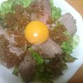 とびうおちゃん's cooksnap of when they made レッドロック風ローストビーフ丼.