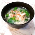 ＊naｰno＊'s cooksnap of when they made 菜の花と小えびのかき玉味噌汁.