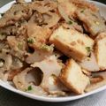 salty☆'s cooksnap of when they made 厚揚げのレンコン明太マヨ炒め^o^.