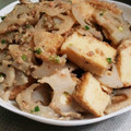 salty☆'s cooksnap of when they made 厚揚げのレンコン明太マヨ炒め^o^.