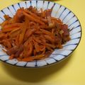 まなぁこ's cooksnap of when they made 人参ベーコンきんぴら.