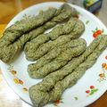 Qねずみ's cooksnap of when they made ポリ袋で簡単★ごまスティックパン.