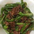 ほのるう's cooksnap of when they made ピーマンとコンビーフのマヨ醤油炒め.
