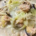 くっくはるちゃん's cooksnap of when they made 塩鮭のミルク煮.