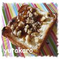 ゆたかろう's cooksnap of when they made ３Ｋトースト（クリチー・胡桃・黒蜜）.