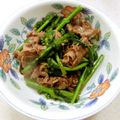 あっこ姉's cooksnap of when they made 菜の花と牛肉のにんにく炒め【ＪＡ福岡市】.
