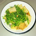 クックYBQYT5☆'s cooksnap of when they made 【簡単】調味料2つだけ♡セリと油揚げ炒め.