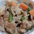 レオミウ's cooksnap of when they made 里芋とインゲンと豚の胡麻味噌煮.