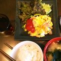 まみお✳'s cooksnap of when they made 長ねぎとポテトとベーコンのオムレツ.