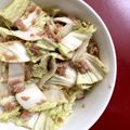 なべちゃん◎◎'s cooksnap of when they made 白菜とツナ の簡単サラダ.