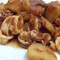 ケム's cooksnap of when they made イカ✿じゃがいものトマトソース煮込み♡.