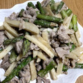 クックMi〜No's cooksnap of when they made 豚肉とアスパラとジャガイモのマヨ炒め.