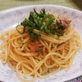 RYOCO∞'s cooksnap of when they made 鶏肉と葱のあっさり梅バタースパゲティー.