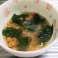 もぐ・ω・くま's cooksnap of when they made 簡単！納豆入りワカメスープ.